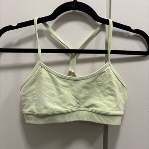 Lululemon Sz 4 Neon Green Flow Y Bra Nulu Light Support A-C Cups